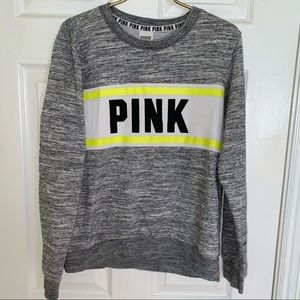 PINK Victoria’s Secret - Lightweight Marled Long Sleeved SWEATSHIRT - S - Issue